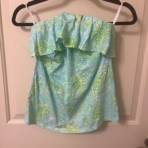 Stylish Blue and Green Women's Lilly Pulitzer Top